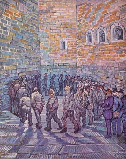 Vincent Van Gogh The Round of the Prisoners oil painting image